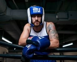 TITLE Boxing Aerovent Elite USA Boxing Competition Headgear – Open Face 34 TITLE Boxing Aerovent Elite USA Boxing Competition Headgear – Open Face -Boxing Shop ACHEX1BL 2