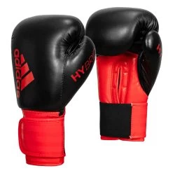 Adidas Hybrid 100 Boxing Gloves 31 Adidas Hybrid 100 Boxing Gloves -Boxing Shop ADIH100 BK RD 002