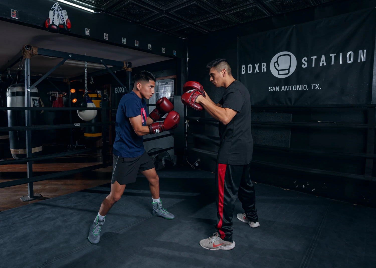 TITLE Boxing Blood Red Leather Punch Mitts 7 TITLE Boxing Blood Red Leather Punch Mitts - Image 7