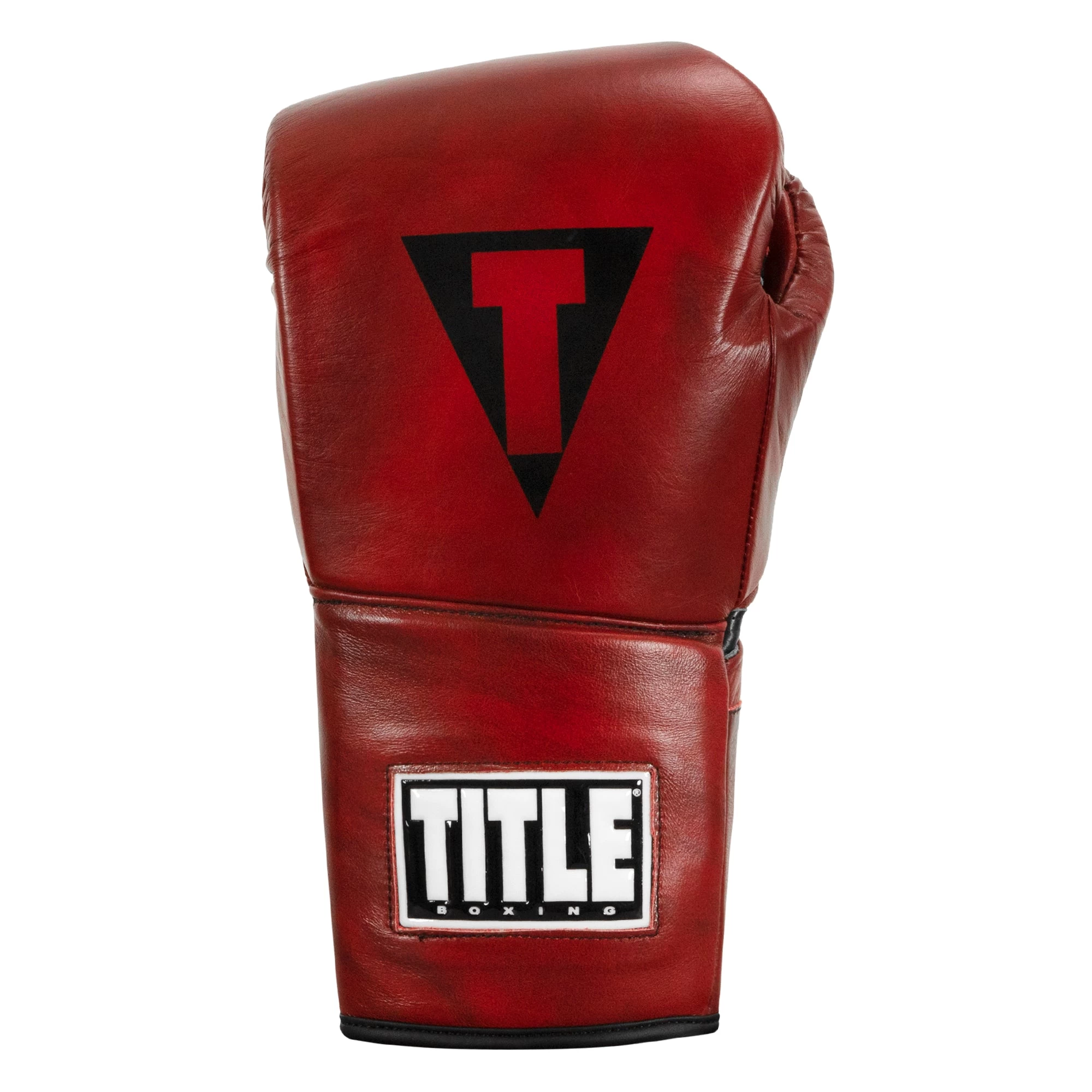 TITLE Boxing Blood Red Leather Sparring Gloves 4 TITLE Boxing Blood Red Leather Sparring Gloves - Image 4