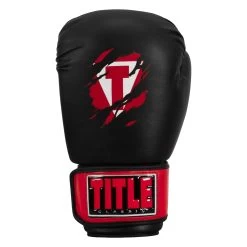 TITLE Classic Shredded Boxing Gloves -Boxing Shop CABG10 BK RD 03