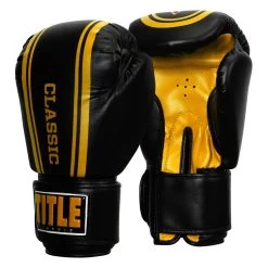 TITLE Classic Speed Boxing Gloves -Boxing Shop CABG12 BK GD 2