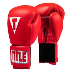TITLE Classic Leather Elastic Training Gloves 2.0 -Boxing Shop CTSGV2 RD 02