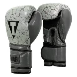TITLE Boxing Roberto Duran Stone Leather Training Gloves -Boxing Shop DHSTG GR BK 2