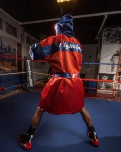 Fighting Full Length Robe -Boxing Shop FFLRRDBL 3