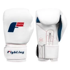 Fighting Leather Heavy Bag Gloves -Boxing Shop FLHBG2 WH 1