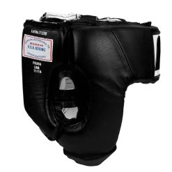Fighting USA Boxing Competition Open Face Headgear -Boxing Shop FSUOH BK 3