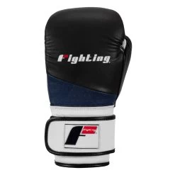 Fighting Ferocity Leather Bag Gloves -Boxing Shop FTGBG BK WH BL 3