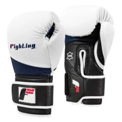 Fighting Ferocity Leather Bag Gloves -Boxing Shop FTGBG WH BK BL 2