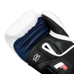 Fighting Ferocity Leather Bag Gloves -Boxing Shop FTGBG WH BK BL 5
