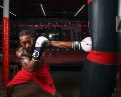 Fighting Ferocity Leather Bag Gloves -Boxing Shop FTGBGWHBLRD 2