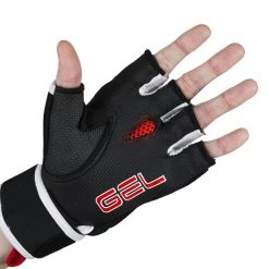 TITLE Boxing Gel Rage Fist Wrap Gloves -Boxing Shop GRFWG BK RD 2