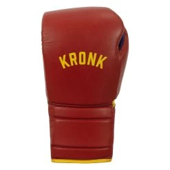 KRONK Boxing Gym Lace-Up Training Gloves -Boxing Shop KNKSG RD GD 3