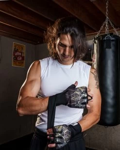 TITLE Boxing Defender Sublimated Glove Wraps -Boxing Shop KSGWBKGD 1