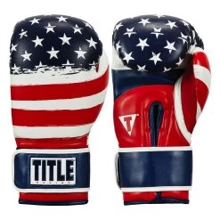 TITLE Boxing Liberty Bag Gloves -Boxing Shop LBTBG RD WH BL 1