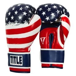 TITLE Boxing Liberty Bag Gloves -Boxing Shop LBTBG RD WH BL 2