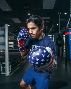 TITLE Boxing Liberty Bag Gloves -Boxing Shop LBTBGRDWHBL 3