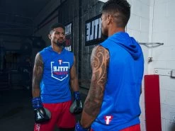 TITLE Boxing Jumbo Logo Sleeveless Hoodie -Boxing Shop LTA4BL 2