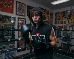 TITLE Boxing Old School Leather Bag Gloves 2.0 -Boxing Shop OSLBG2BK 4 4