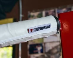 TITLE Boxing Blank Ring Turnbuckle Covers -Boxing Shop PRBCBWH 1