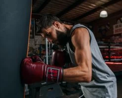 TITLE Boxing Sugar Ray Leonard Throwback Leather Bag Gloves -Boxing Shop SRLTLBGMR 2