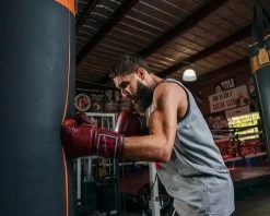 TITLE Boxing Sugar Ray Leonard Throwback Leather Bag Gloves -Boxing Shop SRLTLBGMR 3