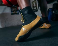 TITLE Boxing Engage Mesh Boxing Shoes -Boxing Shop TBS40BKGD 2