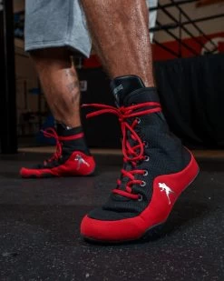 TITLE Boxing Engage Mesh Boxing Shoes -Boxing Shop TBS40RDBK 2