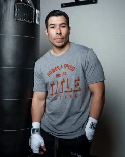 TITLE Boxing Power And Speed Tee 12 TITLE Boxing Power And Speed Tee -Boxing Shop TBTS211GR 1