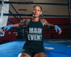 TITLE Boxing Women’s Main Event Tank -Boxing Shop TBWTS199BK 1