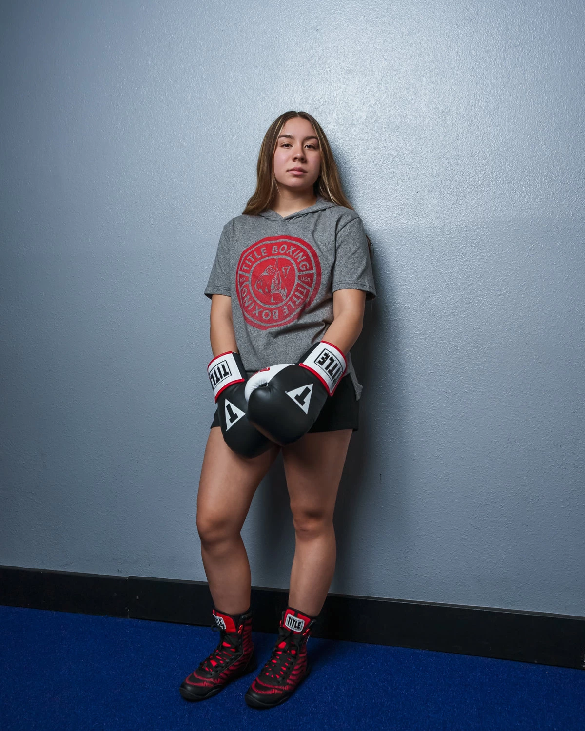 TITLE Boxing Women's Vintage Short Sleeve Hooded Tee 6 TITLE Boxing Women's Vintage Short Sleeve Hooded Tee - Image 6