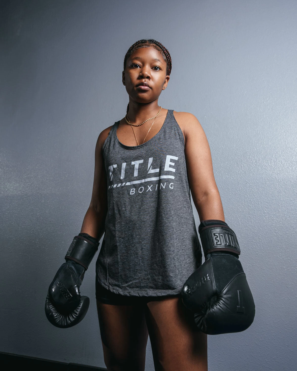 TITLE Boxing Women's Striped Wordmark Cropped Tank 5 TITLE Boxing Women's Striped Wordmark Cropped Tank - Image 5