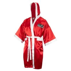 TITLE Boxing Full Length Robe -Boxing Shop TSRFL RD WH 2