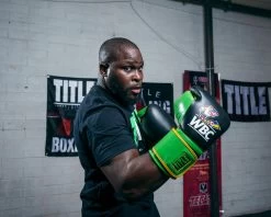 WBC By TITLE Boxing Training Gloves -Boxing Shop WBCTGBKGN 3