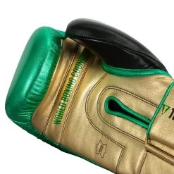 WBC By TITLE Boxing Green Belt Bag Gloves -Boxing Shop WGBBG GN GD BK 5