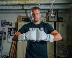 TITLE White Boxing Training Gloves 2.0 -Boxing Shop WHTG2 4