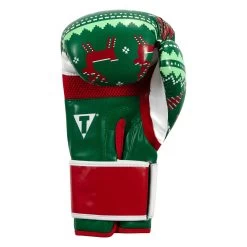 TITLE Boxing Limited Edition Deck The Halls Bag Gloves -Boxing Shop XMASBG GN 4