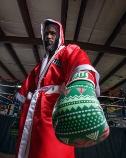 TITLE Boxing Limited Edition Deck The Halls Bag Gloves -Boxing Shop XMASBGGN 1