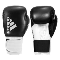 Adidas Hybrid 100 Boxing Gloves 35 Adidas Hybrid 100 Boxing Gloves -Boxing Shop adih100 bk wh 001 2