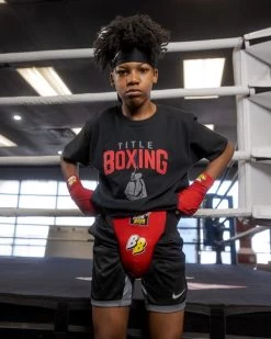 BOOM BOOM Boxing Battle Youth Groin Protector -Boxing Shop bbgpy rd bk