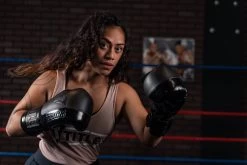 TITLE Black Blast Lace Training Gloves -Boxing Shop bkbstgl