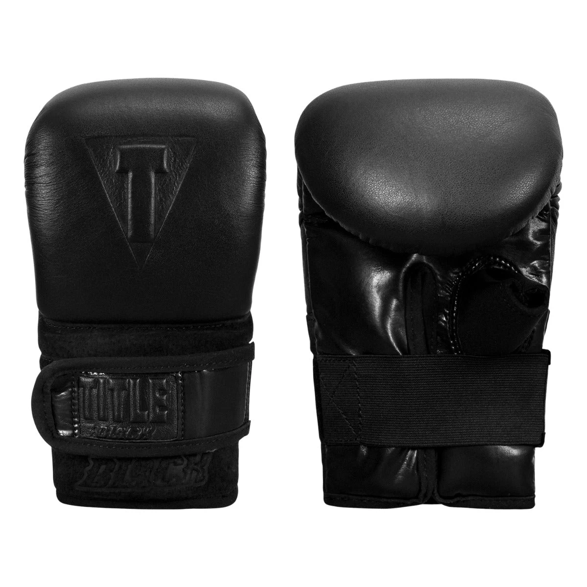 TITLE Black Old School Leather Pro Bag Gloves 1 TITLE Black Old School Leather Pro Bag Gloves