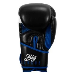 TITLE Boxing Leather Big League Training Gloves -Boxing Shop bltg2 bk bl 04