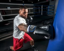 TITLE Boxing Leather Big League Training Gloves -Boxing Shop bltg2 bk bl wh 4 1