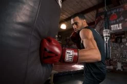 TITLE Boxing Blood Red Leather Sparring Gloves 14 TITLE Boxing Blood Red Leather Sparring Gloves -Boxing Shop brsg 2