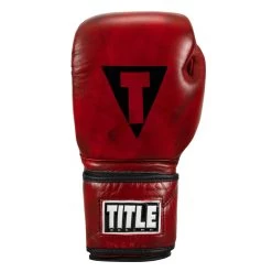 TITLE Boxing Blood Red Leather Training Gloves -Boxing Shop brtg rd 003