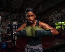 TITLE Boxing Combat Bag Gloves -Boxing Shop combg gn bk 1 2