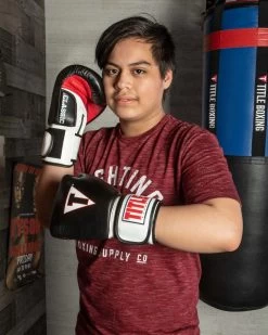 TITLE Classic Leather Super Bag Gloves 2.0 -Boxing Shop csbgl2 bkwhrd