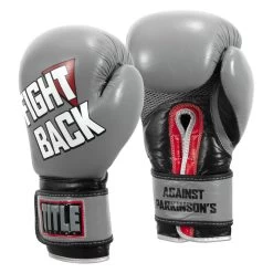 TITLE Boxing Fight Back Leather Boxing Gloves -Boxing Shop fbbgl gr 02