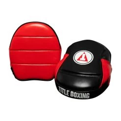 TITLE Boxing Fighting Fresh Leather Punch Mitts -Boxing Shop ffpm bk rd 4